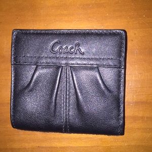 Small black coach wallet